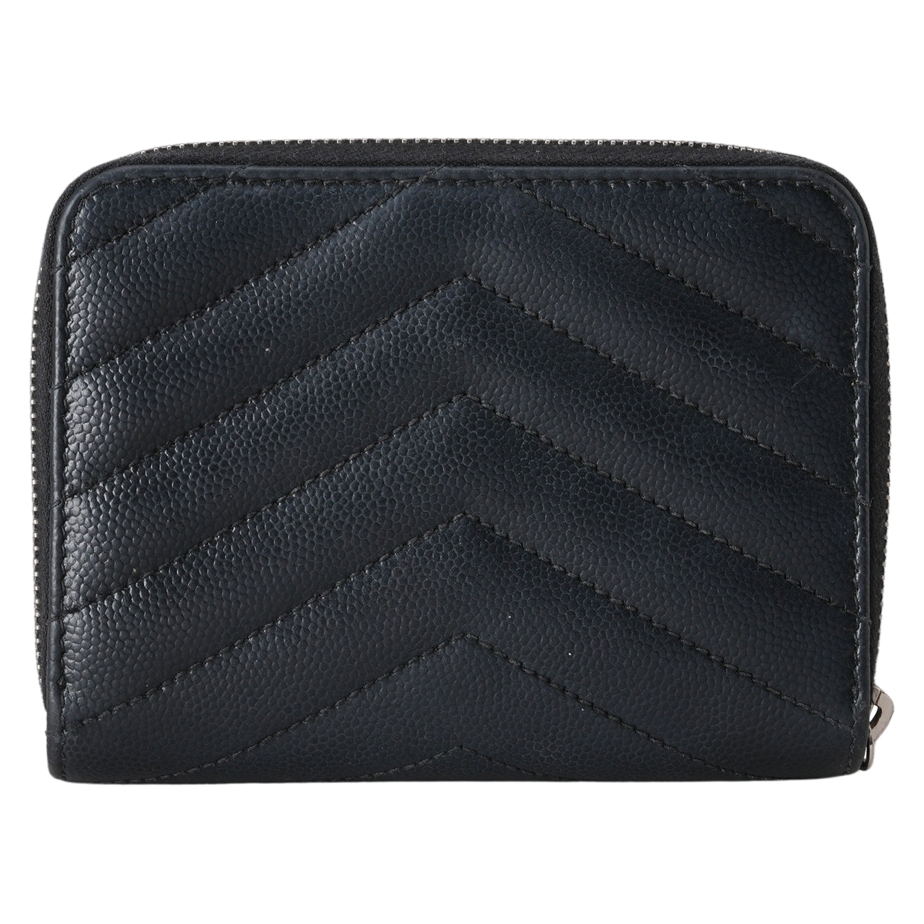 YVES SAINT LAURENT(USED)생로랑 403723 모노그램 쉐브론 컴팩트 반지갑